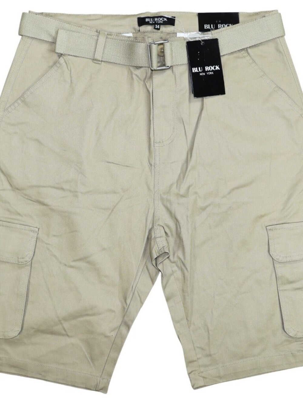 Blu Rock New York 10 Inseam Cargo Pocket W/Belt Men S Shorts. Size 30 NWT